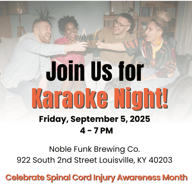 Image of people at a party and the words Join us for Karaoke Night. Friday, September 5, 2025, 4-7pm at Noble Funk Brewing Company.