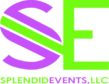 Square logo with a purple "S" and a green "E" and the words Splendid Events LLC