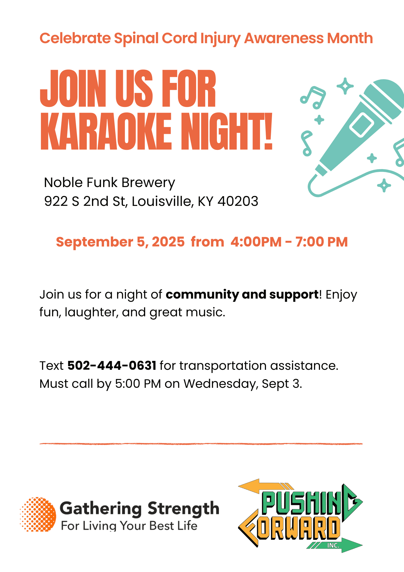 Karaoke night flyer